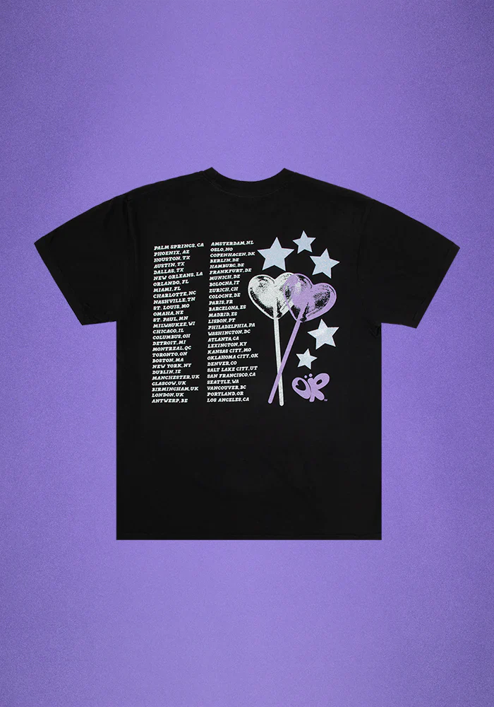 GUTS world tour lollypop dateback t-shirt in black - Image 3