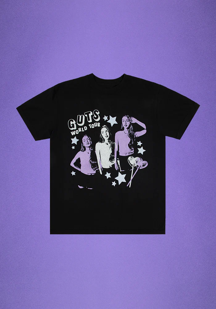 GUTS world tour lollypop dateback t-shirt in black - Image 7